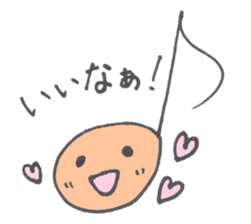 a musical note sticker #12115331