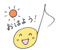 a musical note sticker #12115333