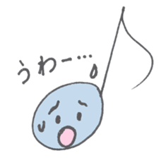 a musical note sticker #12115338