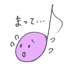 a musical note sticker #12115341