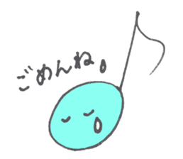 a musical note sticker #12115343