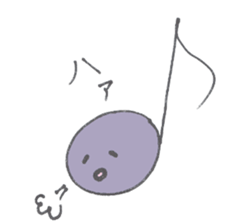 a musical note sticker #12115363