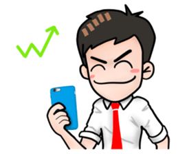 Awesome Salaryman and Trader sticker #12116068