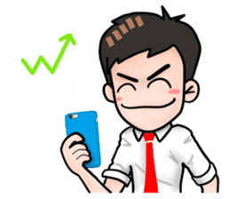 Awesome Salaryman and Trader sticker #12116068