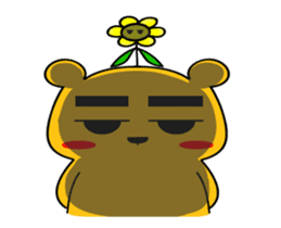 Flowers Bear sticker #12116195