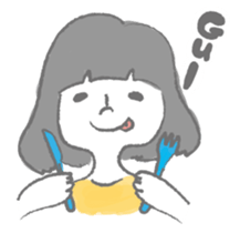 Fancygirl&cat sticker #12117015