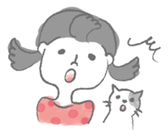 Fancygirl&cat sticker #12117016