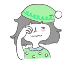 Fancygirl&cat sticker #12117028