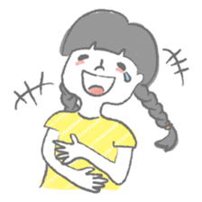 Fancygirl&cat sticker #12117040