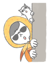 Fancygirl&cat sticker #12117046