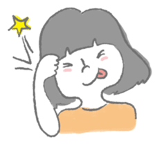 Fancygirl&cat sticker #12117048