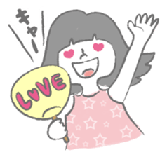 Fancygirl&cat sticker #12117050