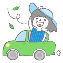 Fancygirl&cat sticker #12117053