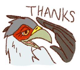 GALA the Secretary bird sticker #12117175