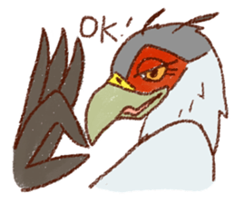 GALA the Secretary bird sticker #12117176