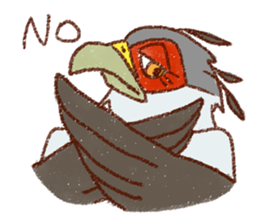 GALA the Secretary bird sticker #12117177