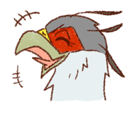 GALA the Secretary bird sticker #12117181