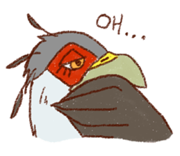 GALA the Secretary bird sticker #12117185