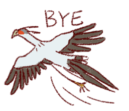 GALA the Secretary bird sticker #12117186