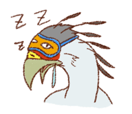 GALA the Secretary bird sticker #12117190