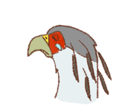 GALA the Secretary bird sticker #12117195