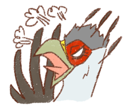 GALA the Secretary bird sticker #12117197
