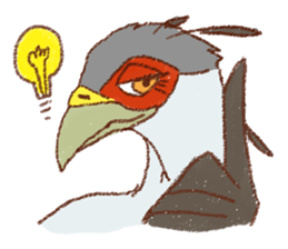 GALA the Secretary bird sticker #12117198