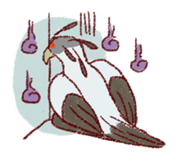 GALA the Secretary bird sticker #12117199