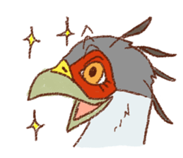 GALA the Secretary bird sticker #12117201