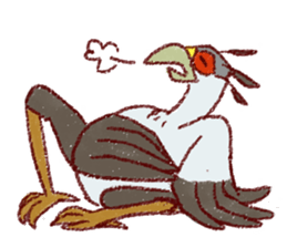 GALA the Secretary bird sticker #12117209