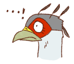 GALA the Secretary bird sticker #12117210