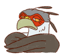GALA the Secretary bird sticker #12117211