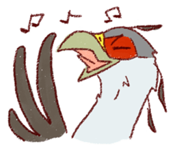 GALA the Secretary bird sticker #12117213