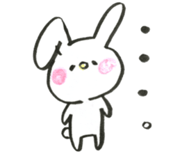 Hanging ear rabbit. sticker #12117257