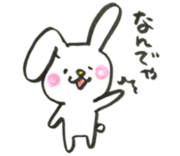 Hanging ear rabbit. sticker #12117259