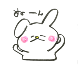 Hanging ear rabbit. sticker #12117286