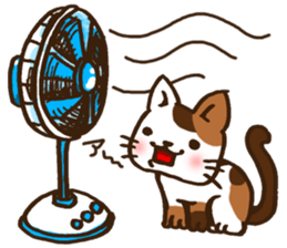 Summer of tortoiseshell cat.etc sticker #12119183