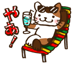 Summer of tortoiseshell cat.etc sticker #12119184