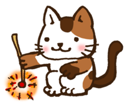 Summer of tortoiseshell cat.etc sticker #12119196