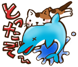 Summer of tortoiseshell cat.etc sticker #12119198