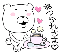 Heart conversation cotton candy Bear2. sticker #12119382