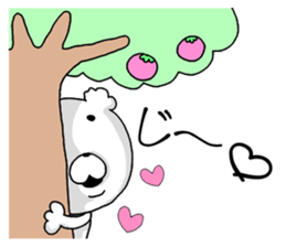 Heart conversation cotton candy Bear2. sticker #12119410