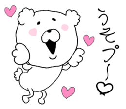 Heart conversation cotton candy Bear2. sticker #12119419