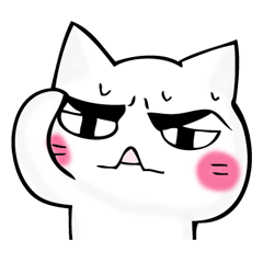 Mr. manly facial cat