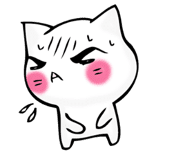 Mr. manly facial cat sticker #12121005