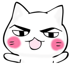 Mr. manly facial cat sticker #12121007