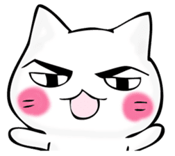 Mr. manly facial cat sticker #12121007