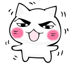 Mr. manly facial cat sticker #12121010