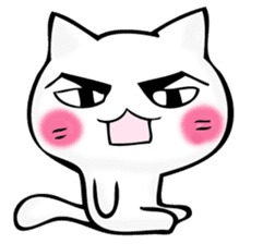 Mr. manly facial cat sticker #12121013