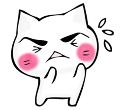 Mr. manly facial cat sticker #12121016